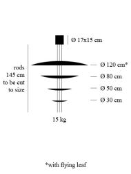 Catellani & Smith MACCHINA DELLA LUCE mod. F wisząca - 3