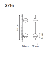 Vibia PALMA 3716 wall - 4
