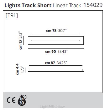 Lodes rozeta montażowa TRACK max 7 opraw R08L07 2000 CZARNY 