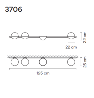 Vibia PALMA 3706 wall - 2
