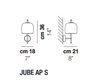 Vistosi JUBE AP S kinkiet - 3