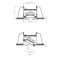 Oty Light WALLY RING Dynamic Ø 13,1 recessed - 4