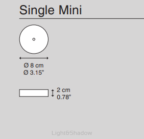 DIESEL LIVING with Lodes -  rozeta montażowa pojedyncza  Single Mini