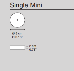 DIESEL LIVING with Lodes -  rozeta montażowa pojedyncza  Single Mini
