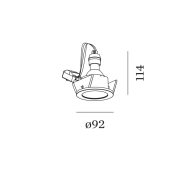 Wever&Ducre LUNA ROUND IP44 wpuszczana - 2