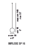 Vistosi IMPLODE SP 16 wisząca - 3