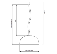 Zero Lighting CURVE metal suspension  - 3