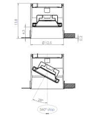 Oty Light POP P01 Dynamic Ø 12,5 recessed - 4