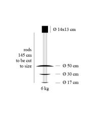 Catellani & Smith MACCHINA DELLA LUCE mod. E wisząca - 3