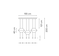 Vibia WIREFLOW LINEAL 0325 suspension - 3