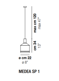 Vistosi MEDEA SP 1 wisząca - 3