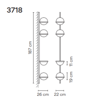 Vibia PALMA 3718 wall - 2