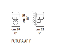 Vistosi FUTURA AP P kinkiet - 2
