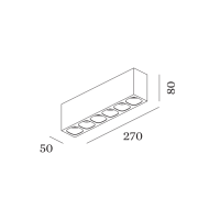 Wever & Ducre PIRRO SPOT 6.0 natynkowa - 2