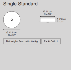 DIESEL LIVING with Lodes -  rozeta montażowa pojedyncza Single Standard