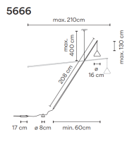 Vibia NORTH 5666 floor - 3