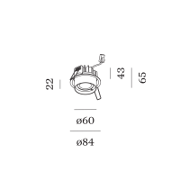 Wever&Ducre RINI SNEAK IP44 1.0 LED wpuszczana - 2