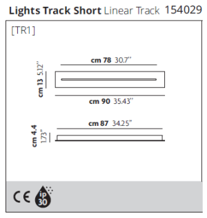 Lodes rozeta montażowa TRACK max 7 opraw R08L07 1000