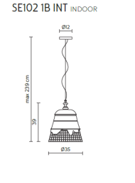 Karman Domenica suspension 35cm - 3