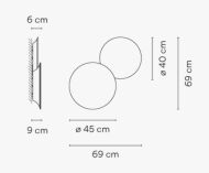 Vibia PUCK WALL ART 5480 / 5481 - 6