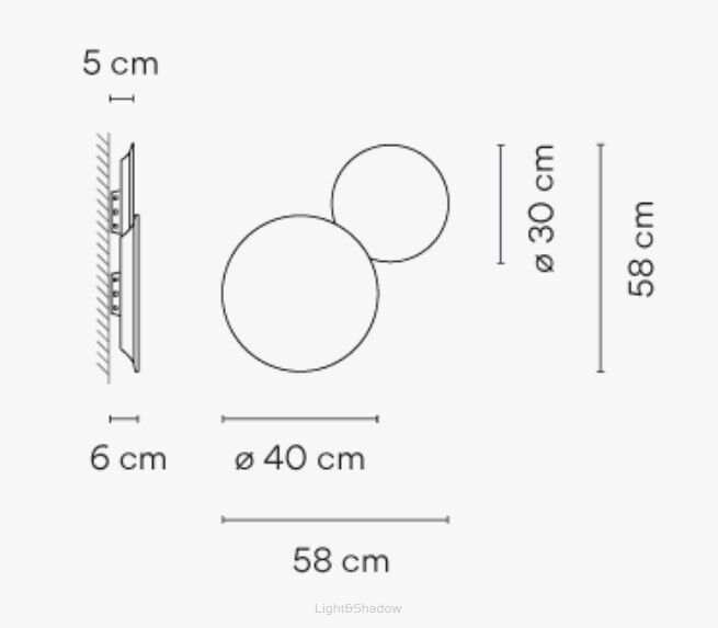 Vibia PUCK WALL ART 5480 / 5481