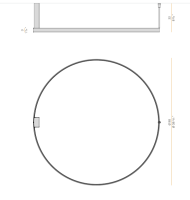 Panzeri ZERO ROUND stropowa/kinkiet - 26