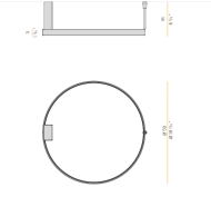 Panzeri ZERO ROUND stropowa/kinkiet - 24