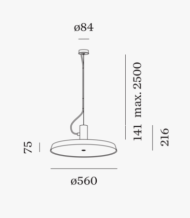 Wever&Ducre ROOMOR OFFICE 1.0 OPAL wisząca - 3